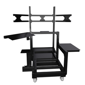 <span class=keywords><strong>Simulateur</strong></span> profil aluminium volant personnalisé Cockpit <span class=keywords><strong>simulateur</strong></span> <span class=keywords><strong>de</strong></span> jeu <span class=keywords><strong>de</strong></span> conduite superbe Cockpit avec vraie chaise course - Product Image 2