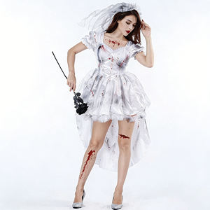 Disfraz <span class=keywords><strong>de</strong></span> Novia Fantasma Sangrienta para Halloween, Disfraz <span class=keywords><strong>de</strong></span> Pareja <span class=keywords><strong>de</strong></span> Fantasmas, Disfraz <span class=keywords><strong>de</strong></span> Cosplay para <span class=keywords><strong>Carnaval</strong></span>, Pascua, Fiesta <span class=keywords><strong>de</strong></span> Vampiros y Zombis - Product Image 6