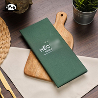 Porte-menu en lin, élégant porte-menu de bistrot, couverture de menu personnalisable pour les salles à manger, les hôtels, les restaurants