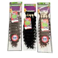 4x 20 pouces Tresses au crochet Afro Boho, Cheveux bouclés en vrac à ondulations profondes, Effet mouillé et ondulé, Extensions de cheveux synthétiques à tresser style bohème