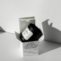Boîte cadeau en papier pliable sur mesure écologique Doublure en éponge Fermeture magnétique Finition mate Carton pour parfums Crèmes pour bougies