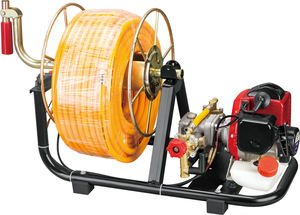 رشاش زراعي إطار بستان المحاصيل 6.5HP مكبس كهربائي يعمل بالبنزين مضخة ترولي بالبنزين رشاش كهربائي للحديقة - Product Image 3