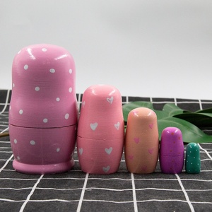 Poupée Matryoshka <span class=keywords><strong>russe</strong></span> 5 couches, jouet de haute qualité, <span class=keywords><strong>petite</strong></span> fille ange, artisanat en bois, cadeau pour enfants, ornement multi-occasions, moderne - Product Image 4