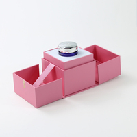 Boîte à parfum artisanale Empry, en carton, en forme de livre, fermeture magnétique, boîte cadeau rigide en papier, logo, laminage mat/brillant, doublure en éponge