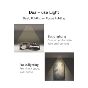 XRZLux Luminária embutida de grade linear 20W LED Downlight ajustável para sala de estar Lâmpada de grade LED Luz linear