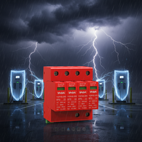 Dispositif de protection contre les surtensions YADA 1P/2P/3P/4P 40kA 25ns 1.8kV IP20 T2 385V AC pour armoire de distribution de station de recharge de véhicules électriques