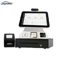 Système de point de vente Windows de 15.6 pouces Terminal de point de vente de restaurant intégré avec imprimante externe Fonction SDK pour point de vente (POS)