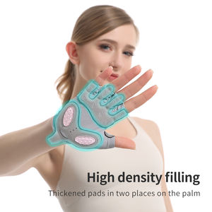 6033##Luvas de Ciclismo Sem Dedos para Treino e Fitness, Luvas de Musculação e Academia, Reabilitação com Pressão Exposta - Product Image 3