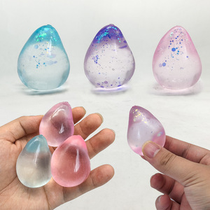 Translucent Slow Rebound Squeeze Sensory Toys Glowing Relief Squishy <b>Fidget</b> Toys Decompressed Funny Glitter Ice Cubes for Kids - Product Image 2