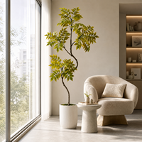 Plantes artificielles en plastique laqué, directement de l'usine, pour la décoration de la maison, du bureau et du jardin.