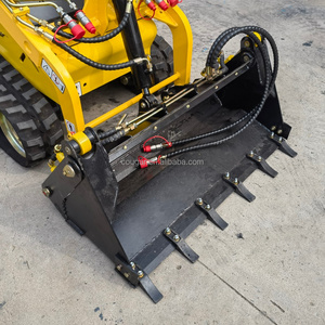 COUGARS Godet multifonction 4 en 1 pour mini-chargeuse compacte, avec grappin et lame de bouteur, ouverture à 106 degrés, logo personnalisé OEM - Product Image 5