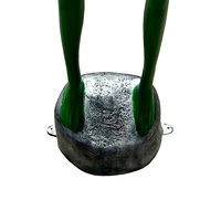 Statuette Alien Vert en Résine WeiVista, Art Populaire, Science-Fiction, Faite à la Main et Peinte à la Main pour Décoration de Bureau et de Maison