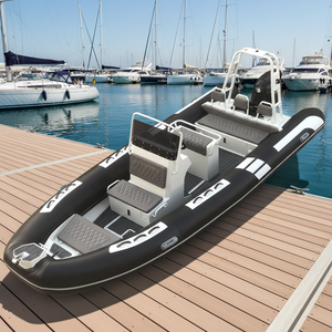 Luxury 20ft Rib 600 Rigid Deep V Aluminum RIB Orca Hypalon/PVC Inflatable Boats - Product Image 2