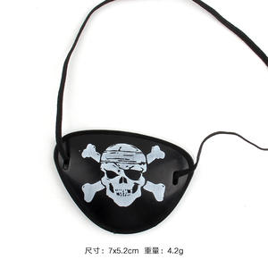 Cache-œil de pirate noir, masque pour un œil, masque de capitaine pour Halloween, Noël, fête à thème - Product Image 5