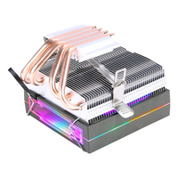 QiuzAim ordinateur X99 carte mère 2011 broches CPU dissipateur thermique 4 caloducs 90mm PWM ARGB ventilateur bureau X79 brillant E5 silencieux