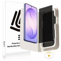 Kit d'installation de protection d'écran en verre trempé HD anti-espion et anti-poussière Magic Box, film de protection d'écran en verre trempé pour téléphone portable