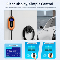 Chargeur de véhicule électrique portable OLINK 16A, courant réglable, 3,5 kW AC, chargeur GBT, étanche IP54, pour usage domestique
