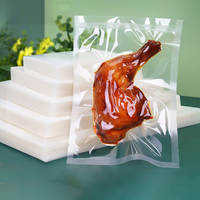 Sacs sous vide transparents en nylon PE de 0,16 mm, résistants à l'humidité, thermoscellables, pour l'emballage alimentaire, la viande, les collations, impression en héliogravure - Vente chaude