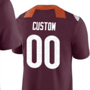 Virginia Tech Red Maillot personnalisé de football américain universitaire cousu de meilleure qualité - Product Image 1