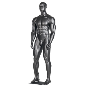 Mat siyah erkek manken kafa kas vücut oluşturucu manken ile özel mankenler tam vücut olabilir - Product Image 2