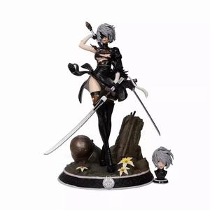 Hunter Nier automi 2B a due teste intercambiabili in PVC danneggiato da battaglia Anime Action Figure nuovo modello di decorazione giocattolo - Product Image 5