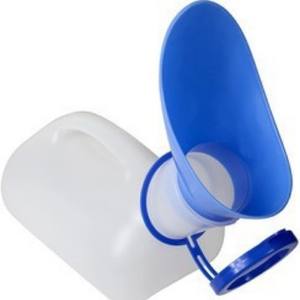 Urinoir sur pied en plastique 1000 ml, forme rectangulaire avec couvercle anti-fuite pour hôpitaux et exportation - Product Image 4