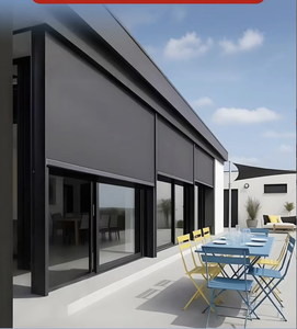 Tende a Rullo Elettriche in Lega di Alluminio Moderne Minimaliste Antivento e Impermeabili da Pavimento a Soffitto e Tende di Ventilazione - Product Image 1