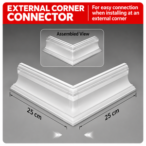 Aucun <span class=keywords><strong>plafond</strong></span> suspendu requis <span class=keywords><strong>pour</strong></span> la rénovation intérieure de maisons modernes : profilé de corniche en alliage d'aluminium <span class=keywords><strong>pour</strong></span> bande LED à montage en surface - Product Image 5