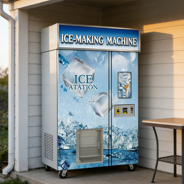 AIT Commercial Large-scale Unmanned Self-service Ice-making Vending Machine SDK-Supports Customized Payment Methods Cloud-Based