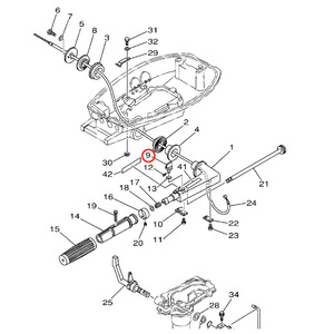 Boulon de verrouillage du gaz Yamaha 6E0-42125-00 pour moteurs hors-bord, pièce de rechange en plastique - Product Image 4