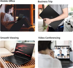 Win 10 מחשבים ניידים, 15.6 סנטימטרים FHD, Intel Celeron N5095 Quad-<span class=keywords><strong>Core</strong></span> 10nm מעבד, מלא גודל מקלדת, 5mm לוח צר, WiFi - Product Image 6