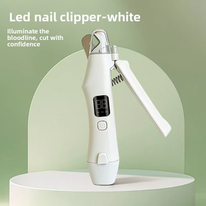 Coupe-ongles 2-en-1 pour chien avec lumières LED pour chiens et chats de petite, moyenne et grande taille, coupe-ongles rechargeable par USB pour animaux de compagnie - Product Image 1