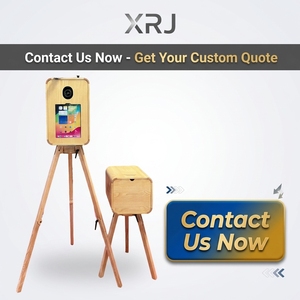 Cabina de Fotos Portátil de Madera Premium para iPad con Trípode y Estante para Impresora, Ideal para <span class=keywords><strong>Alquiler</strong></span> en Bodas y Eventos - Product Image 6