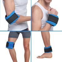 Pack et enveloppe de glace en gel flexible avec sangle élastique Enveloppe de gel réutilisable pour la thérapie par le froid chaud Aide à la récupération des blessures MOEN