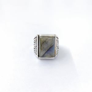 แหวนเงินแท้ 925 ประดับพลอยลาบราดอไรต์ แหวนพลอยลาบราดอไรต์ งานแฮนด์เมด คอลเลคชั่นแหวนสวยๆ เครื่องประดับเงิน ราคาขายส่ง - Product Image 3