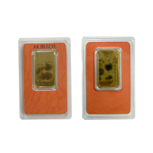 Paquete de blíster de latón personalizado Moneda de <span class=keywords><strong>oro</strong></span> 31G Bar Lingote de 1oz Embalaje sellado Lingote sólido chapado en <span class=keywords><strong>oro</strong></span> - Product Image 1