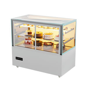 特注商業用カウンタートップ空気冷却ガラスディスプレイキャビネットケーキショーケース冷蔵庫ミニ冷蔵庫ケーキ用 - Product Image 2