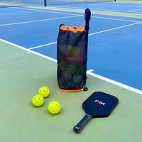 Ramasseur de balles de tennis et de pickleball portable et léger avec rouleau réglable, équipement de ramassage de balles