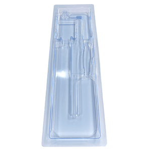 ถาดบรรจุภัณฑ์ PETG เกรดทางการแพทย์แบบปลอดเชื้อ  พร้อมโลโก้แบรนด์ตามสั่ง  ขึ้นรูปด้วยระบบสุญญากาศ  ที่วางเข็มฉีดยาแบบใช้แล้วทิ้ง - Product Image 3