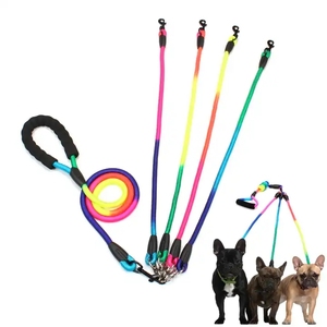 Ensemble de collier et laisse pour chien, laisse en nylon pour chien et chat, pour la course ou l'entraînement - Product Image 3