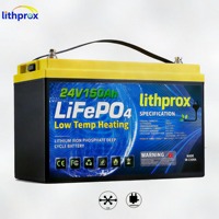 Batterie LiFePO4 Haute Capacité Robuste 24V 150AH Haute Tension Qualité Supérieure 6000+ Cycles RV CAN Bus Prise Anderson CE RoHS IP67 OEM/ODM