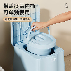 Tabouret de toilette portable pour personnes âgées et femmes enceintes, anti-odeur, utilisation nocturne au chevet, taille standard - Product Image 3