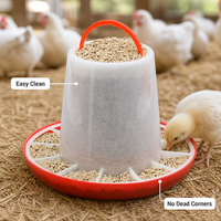 Nouvel abreuvoir automatique en PP pour poussins, mangeoire à longue durée de vie pour usage agricole, abreuvoirs pour animaux