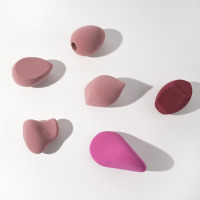 Éponge à maquillage personnalisée avec logo, nouvelle éponge en mousse céramique à micro-pores, haute densité, faible absorption de poudre, éponge pour estomper le fond de teint