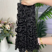 Extensiones de Cabello Románticas SDD, 100% Cabello Humano, Color Natural 1B