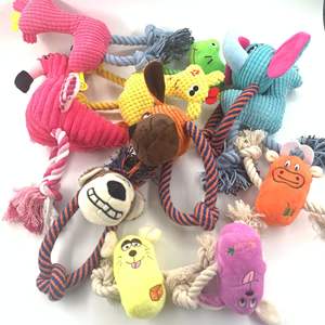 Sıcak satmak yeni Flamingo pet köpek ses peluş oyuncak hayvan oyuncak çocuklar ve evcil Bite çiğnemek için noel hediyeleri pamuk halat oyuncakları - Product Image 4