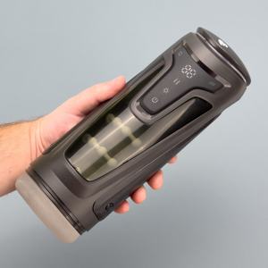 Cangkir Masturbasi Pria Elektrik Teleskopik dengan 9 Getaran, 8 Mode Dorongan, 2 Tingkat Pemanasan, Dapat Diisi Ulang melalui USB, Otomatis - Product Image 1