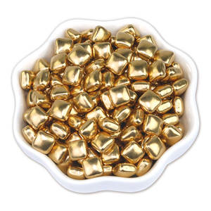 1000g di <span class=keywords><strong>caramelle</strong></span> con perline in oro confetto con perline quadrate a cuore per la cottura di dolci dolci <span class=keywords><strong>caramelle</strong></span> Decorative - Product Image 3