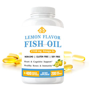 Aceite de Pescado Omega-3 Extra Fuerte OEM (2100mg EPA/DHA)  Apoyo para la Salud Cardiovascular y Cerebral 400 Cápsulas Blandas Naturales para Adultos - Product Image 4