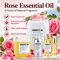 Huile parfumée bio 100% pure de rose pour bougies, diffuseurs d'aromathérapie, spa et soins de la peau et des cheveux
